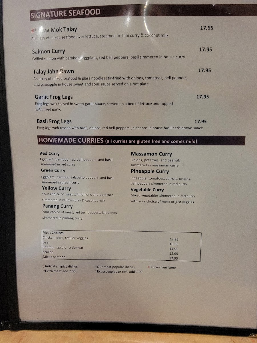 Thai Basil Restaurant Menu - Image 6